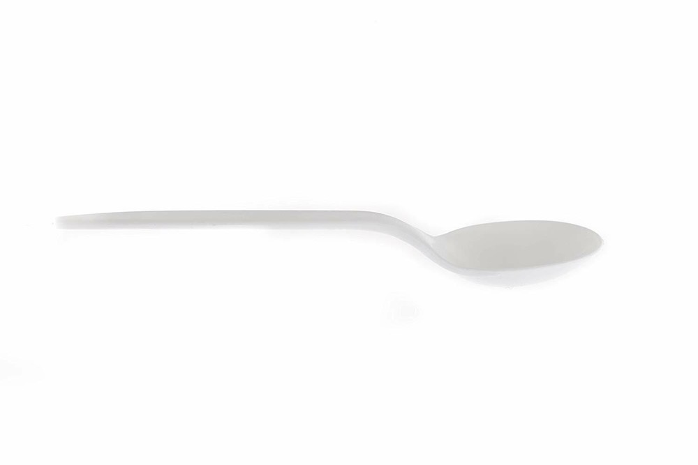 700 Pack - Medium Weight White Disposable Plastic Cutlery Spoons