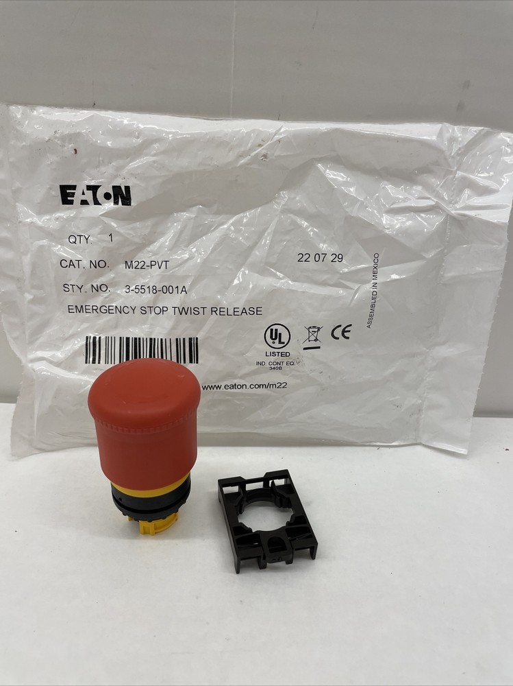 Emergency Stop Push Button Eaton M22-PVT