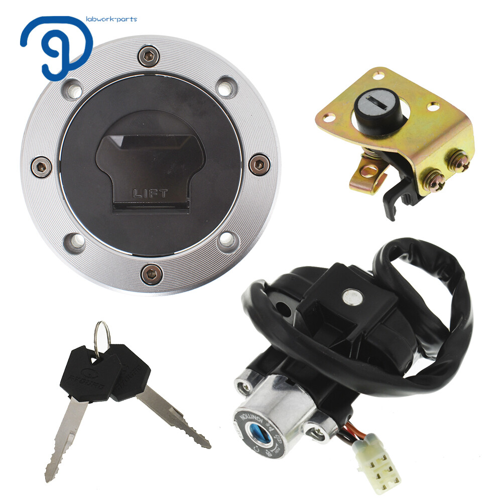 For Suzuki GSXR600 1997-2000 Ignition Switch Fuel Gas Cap Seat Lock Key Set