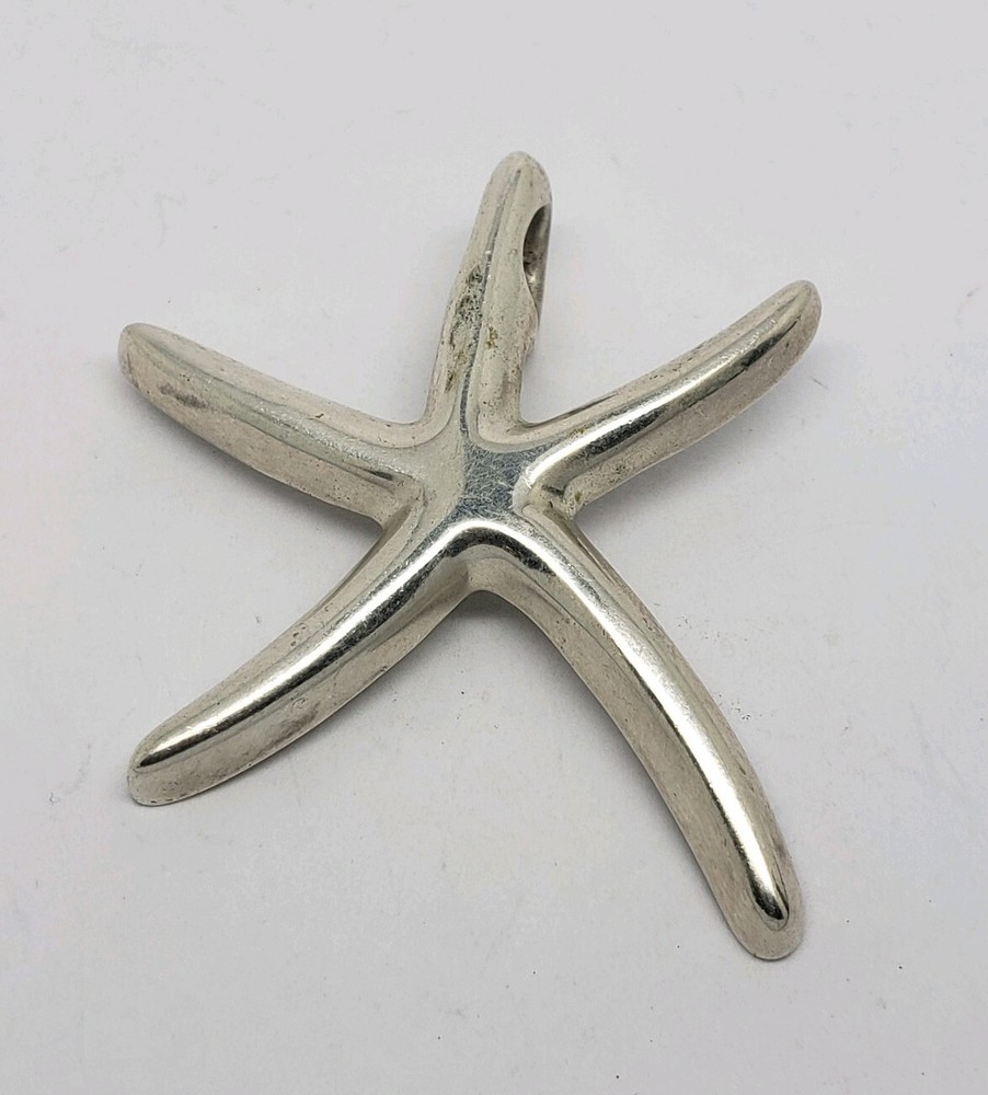 STERLING SILVER SEA STAR STARFISH PENDANT