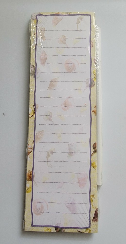 NEW Shell World Magnetic Notepad With Pencil.