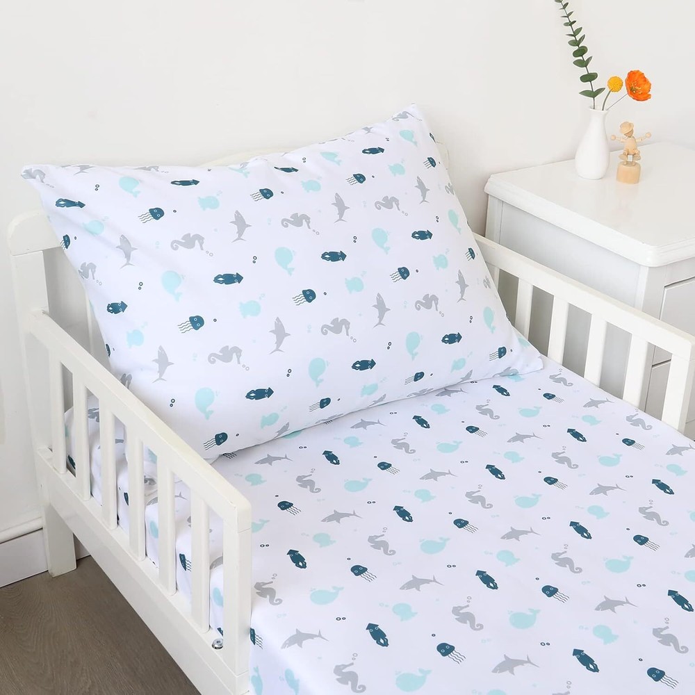 2-Piece Toddler Sheet Set Includes Crib Sheets Set and Envelope Pillowcase