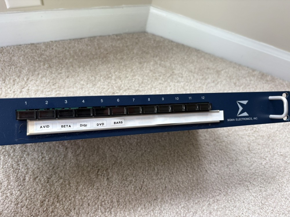 Sigma Electronics VAS-120A Video Audio Switcher passive VAS 120 A