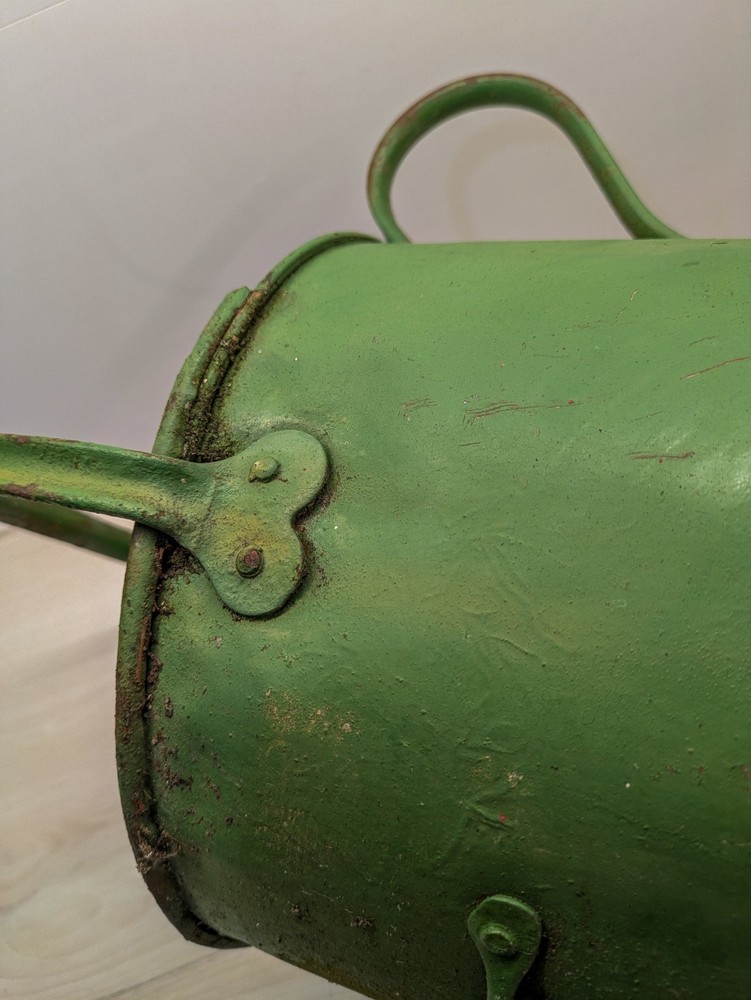 Vintage Green Rustic Metal Watering Can