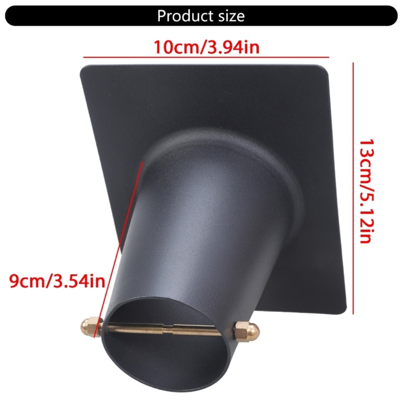 Rain Chain Gutter Adapter Black Coated Aluminum Rain Chain Installer