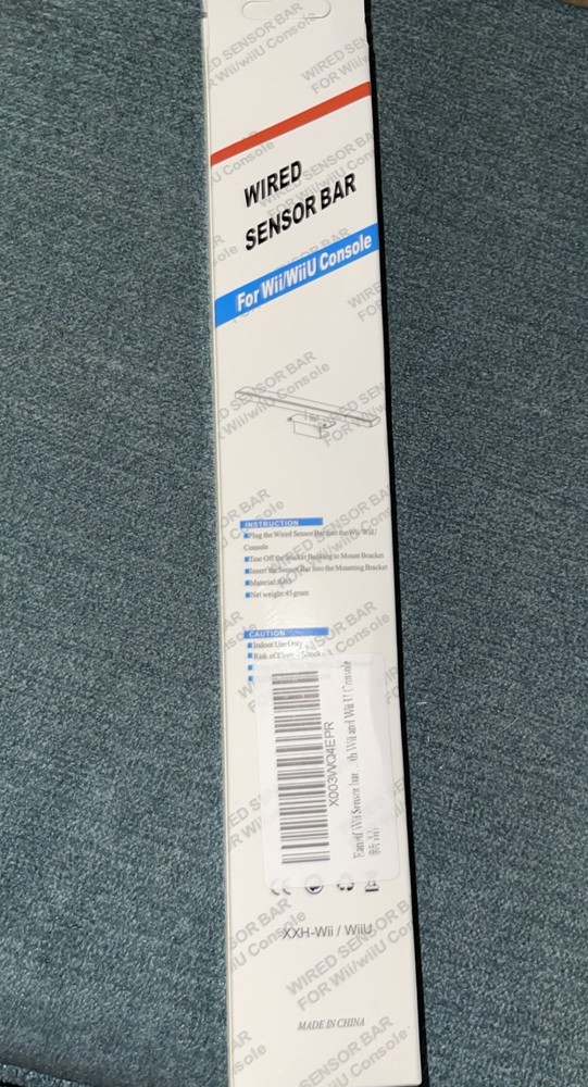 Wired Sensor Bar For Wii/Wii U Console Gaming Accessory With Easy Setup NEW