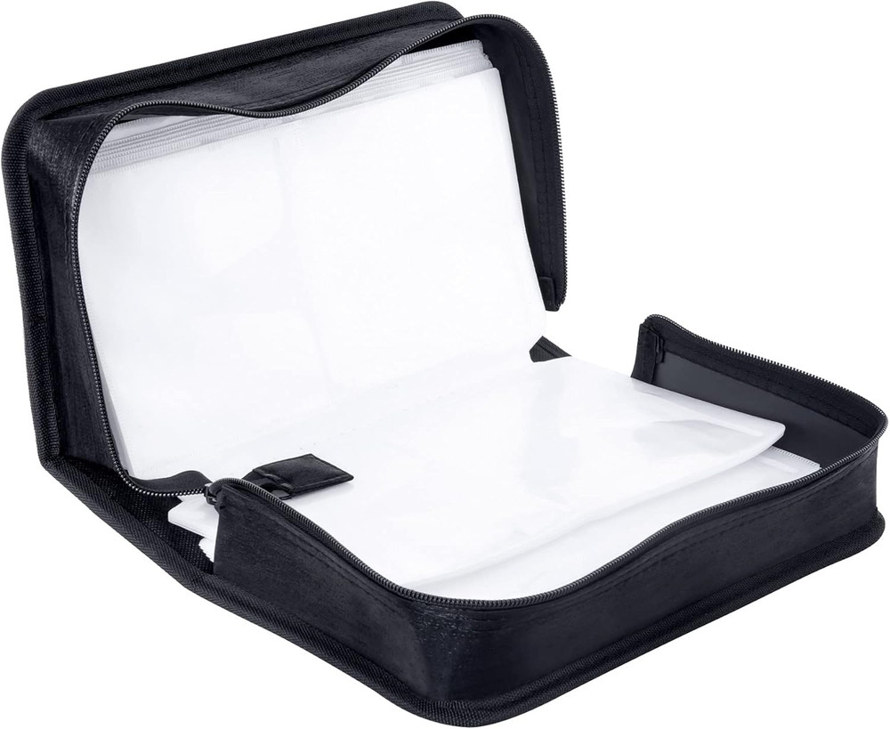 CD/DVD Case Holder, 128 Capacity CD VCD Media Wallet, Storage, Holder, Booklet,