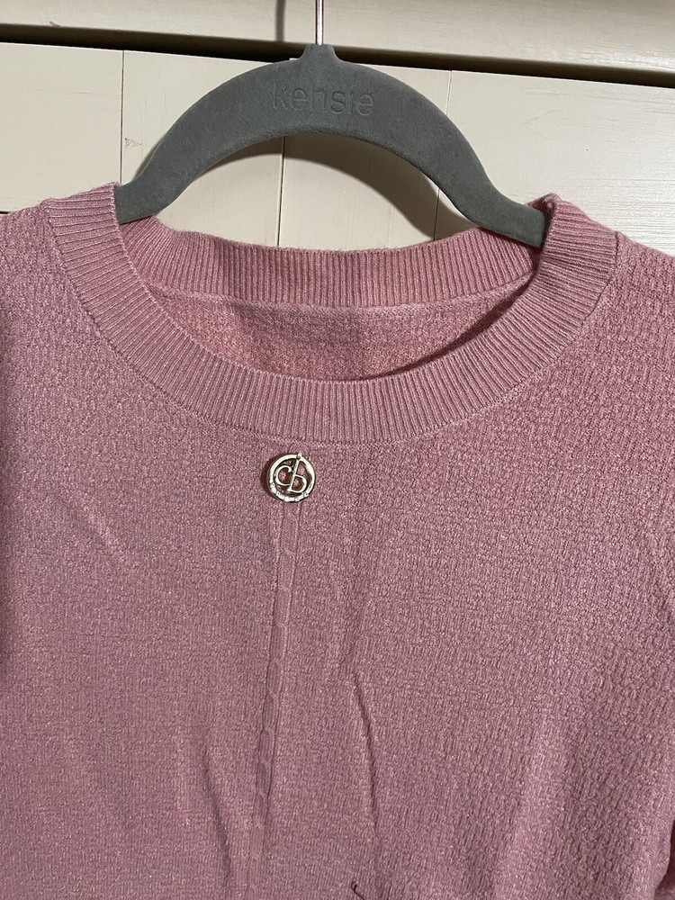 Women Pink Sweater-A12