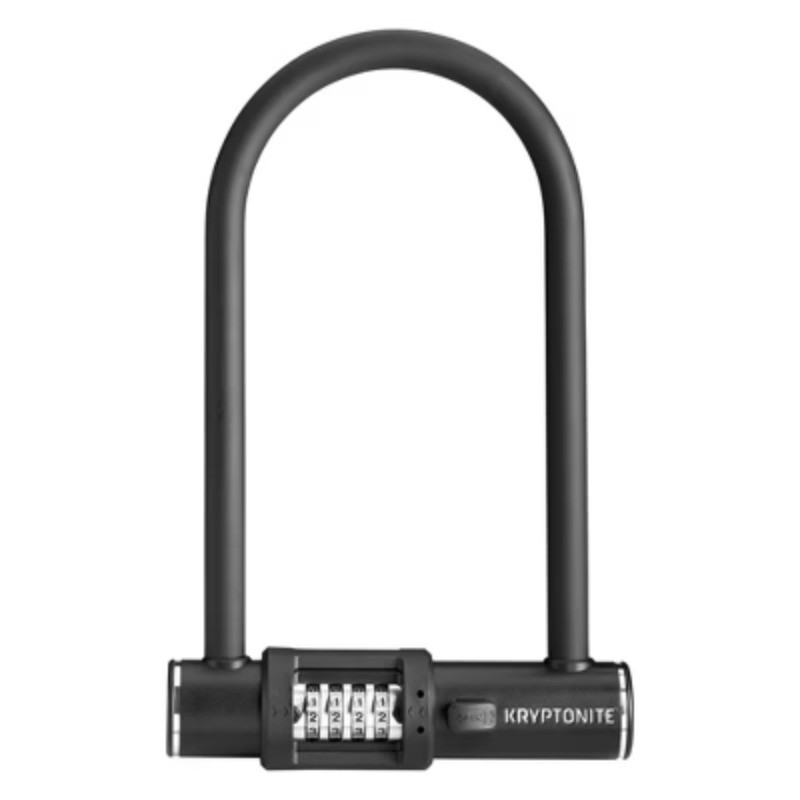 Combination U-Lock - Black: Secure Bike Lock, U-Locks Type
