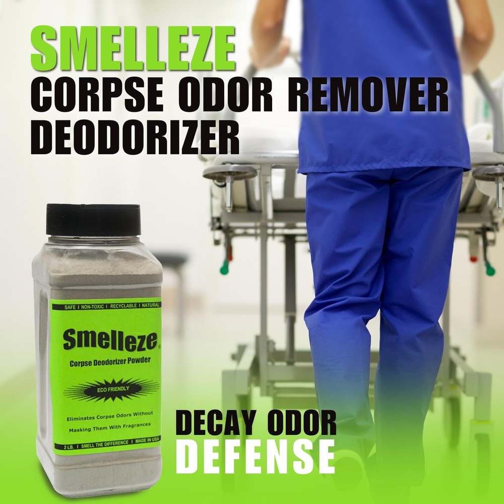 Natural Corpse Odor Absorbent & Deodorizer Powder - Deodorizes Morgues, Funer...