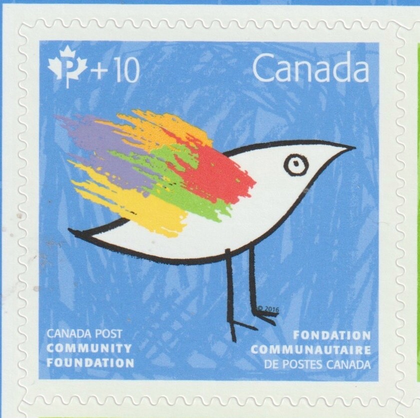 Canada 2016 BK654 #B23-24 Canada Post Community Foundation (Bird) - Unused