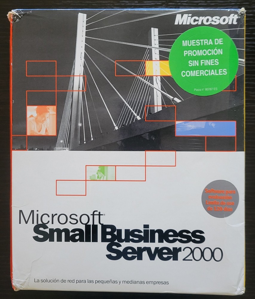 Microsoft Small Business Server 2000 in Spanish - Rare finding