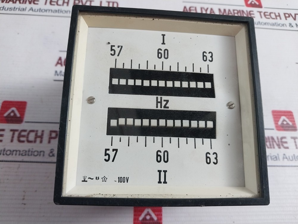 Analog Frequency Meter 57-60-63 HZ 100V