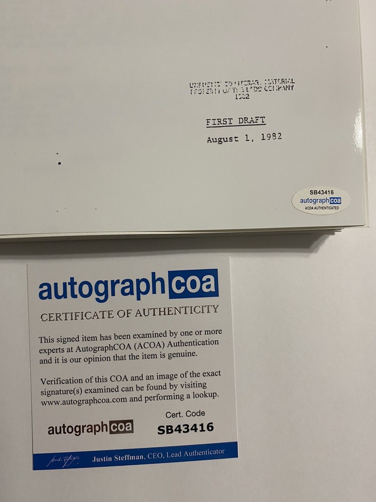 Pat Proft signed autograph ‘Police Academy’ full script Writer Creator ACOA COA