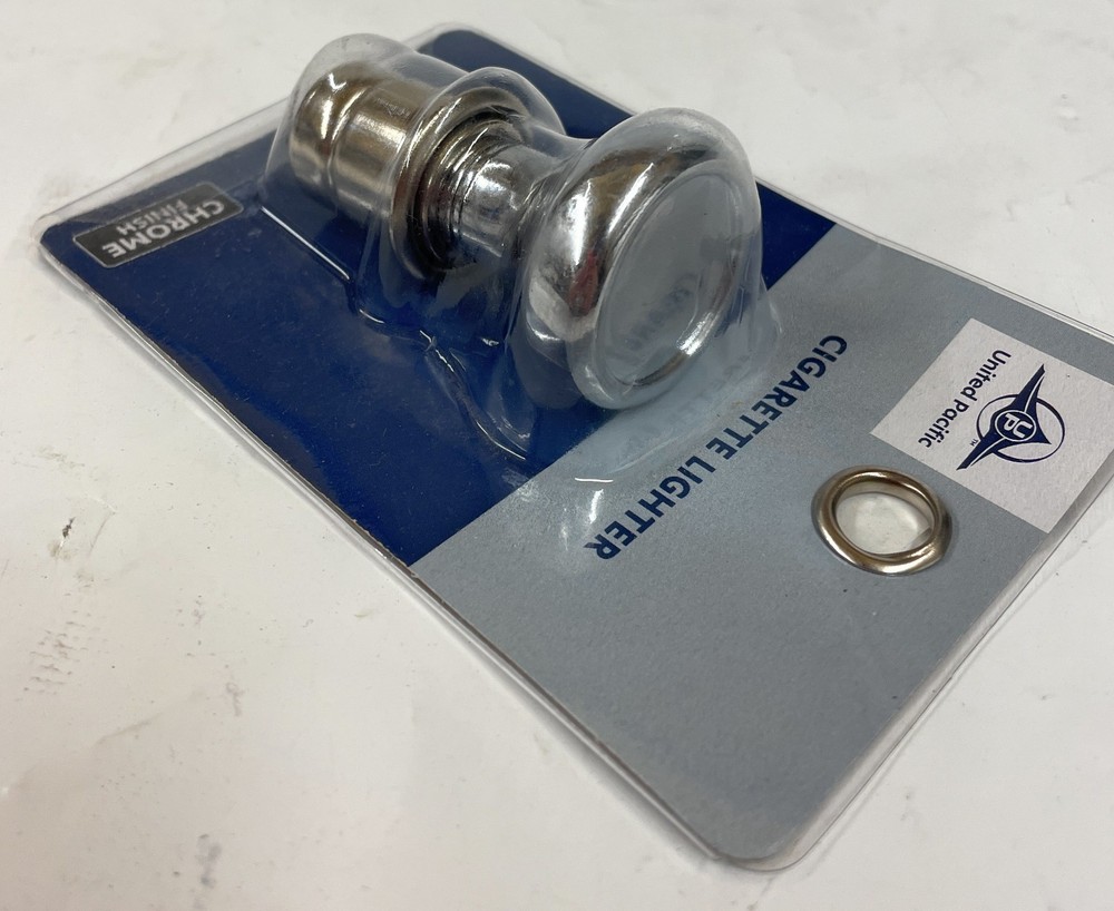 United Pacific Pop-Out Cigarette Lighter, Chrome Finish, 28485
