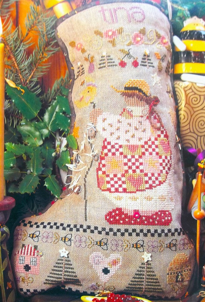 Shepherd's Bush Cross Stitch Pattern Leaflet: TINA'S STOCKING