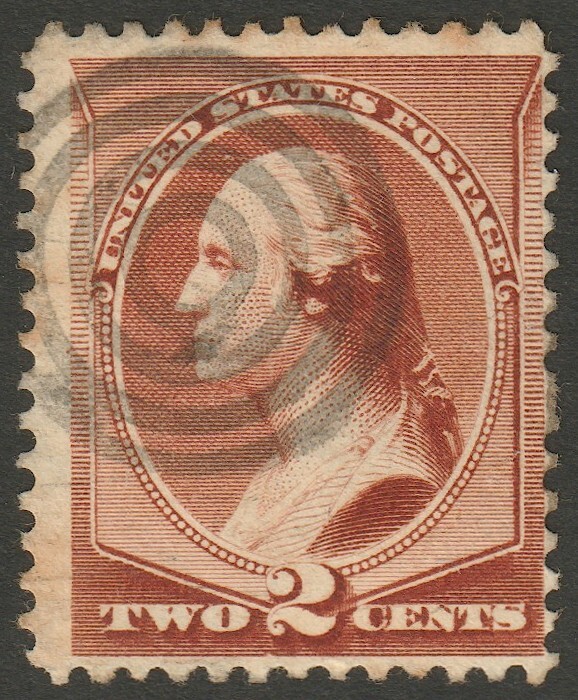 Scott #210 1883 Used Target Cancel     210SP01-44