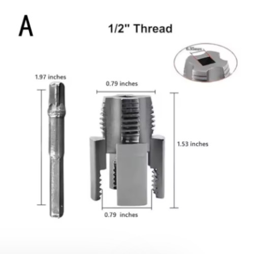 Integrated Internal & External Pipe Threading-Tool, PVC Pipe Threader Kit USA