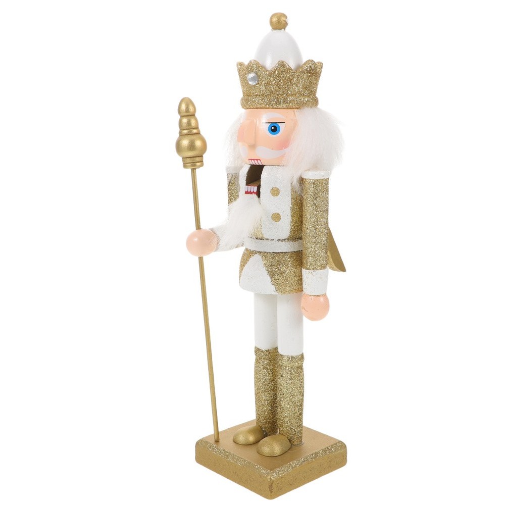 Nutcracker Figurine Wood Fireplace Table Mantel Decorations Christmas Tree