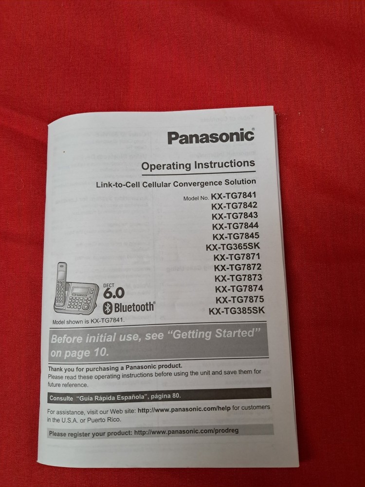 Panosonic Cordless 5 Phone System with Digital Answering System