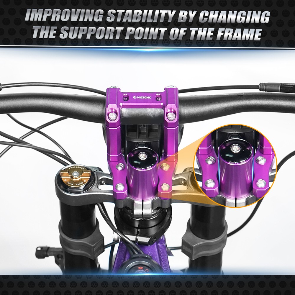 NICECNC Upper Triple Clamp Top Link Handlebar Bar Riser Fit Surron light bee X S