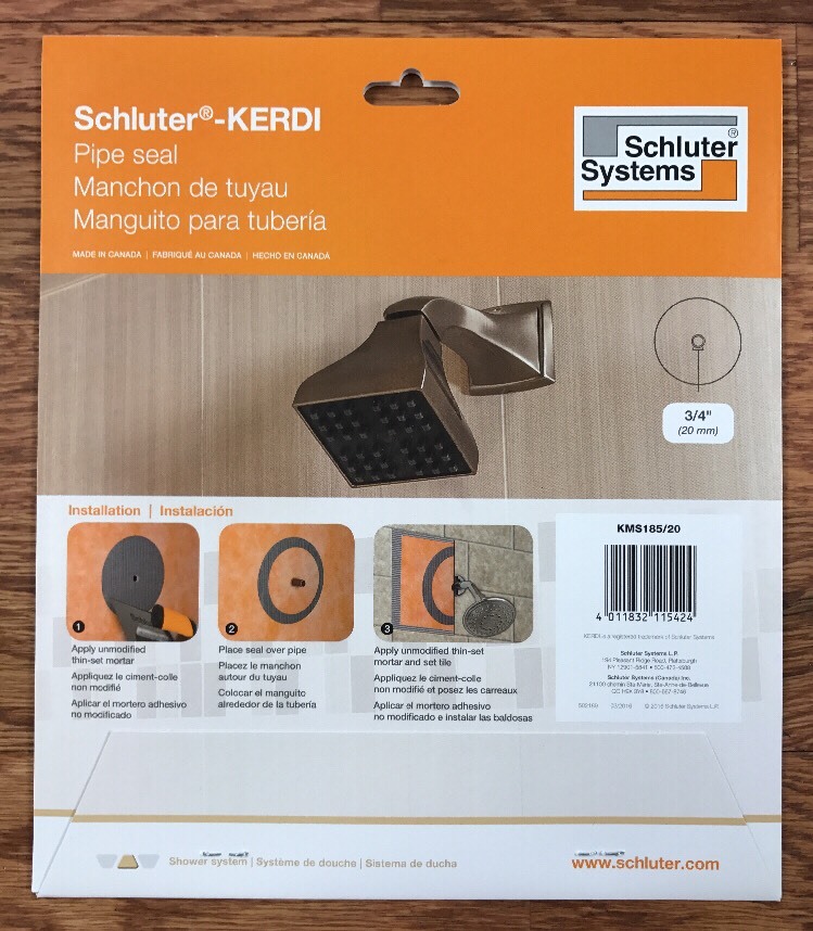 Schluter Kerdi Pipe Seal 3/4"