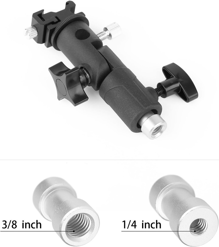 Professional Speedlite Flash Bracket Swivel Stand Umbrella Holder E-Type