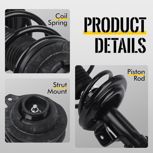 Front Pair Complete Struts Shock Absorber fit for 2013-2016 Dodge Dart,
