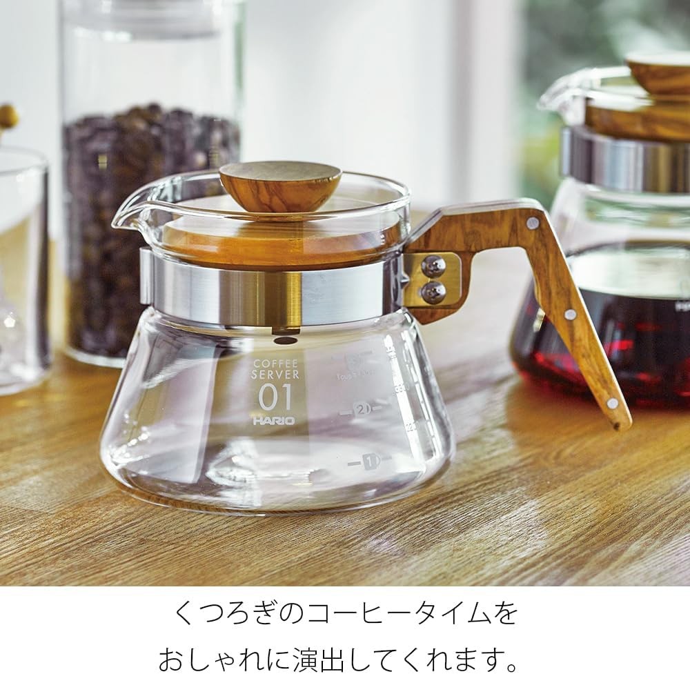 V60 Olive Wood Coffee Server 600ml