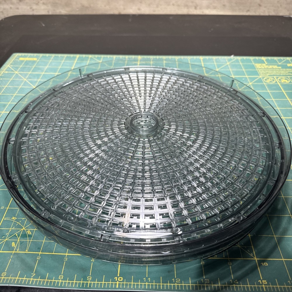 MAGIC CHEF Dehydrator 2 Replacement TRAYS Round Gray Plastic 13"