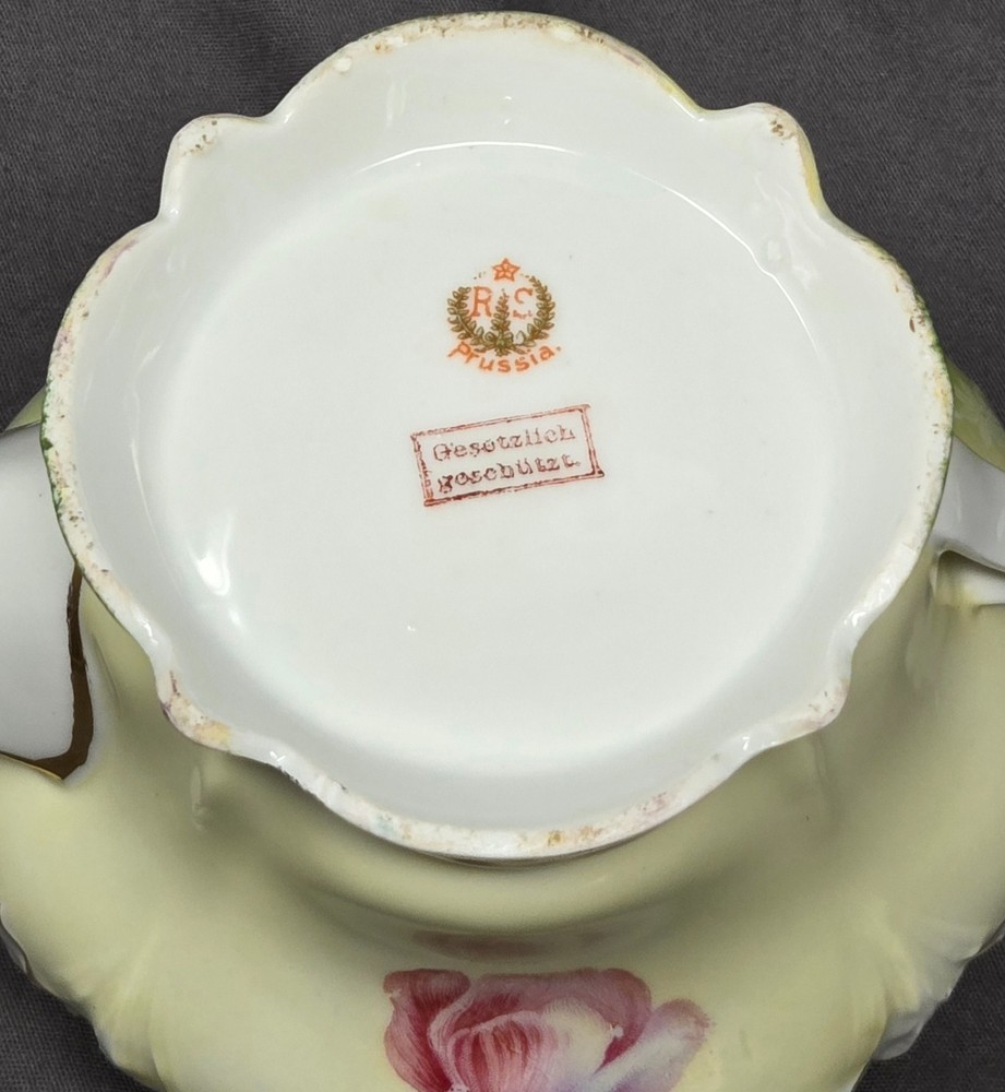 RS Prussia Teapot Iris Mold 628 C. 1880-1910
