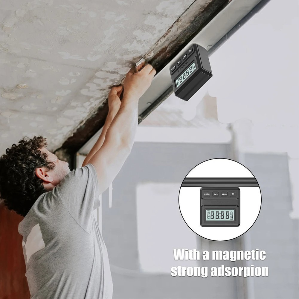 Digital Angle Finder 4x90° Electronic Protractor for Woodworking