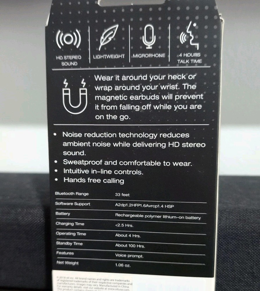 Aquivar magnetic wireless earbuds