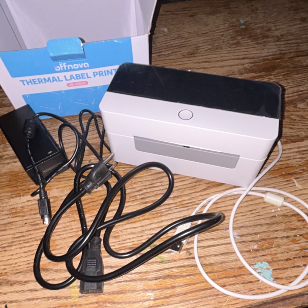 Offnova 4B-2054N Thermal Label Printer USB Black & White Direct Thermal