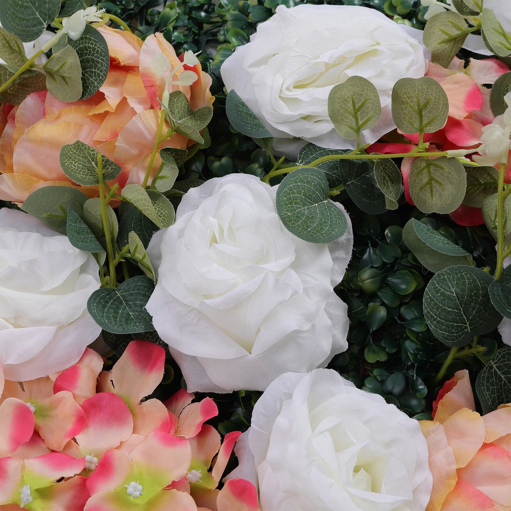 6Pcs Artificial Flower Wall Panel Flower Panel Wedding Floral Prop Wall Panel