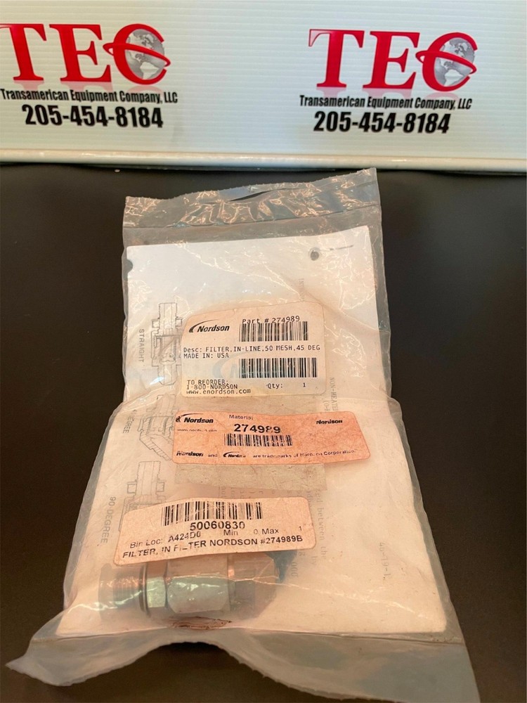 Nordson Filter 274989 50 Mesh 45 Degree