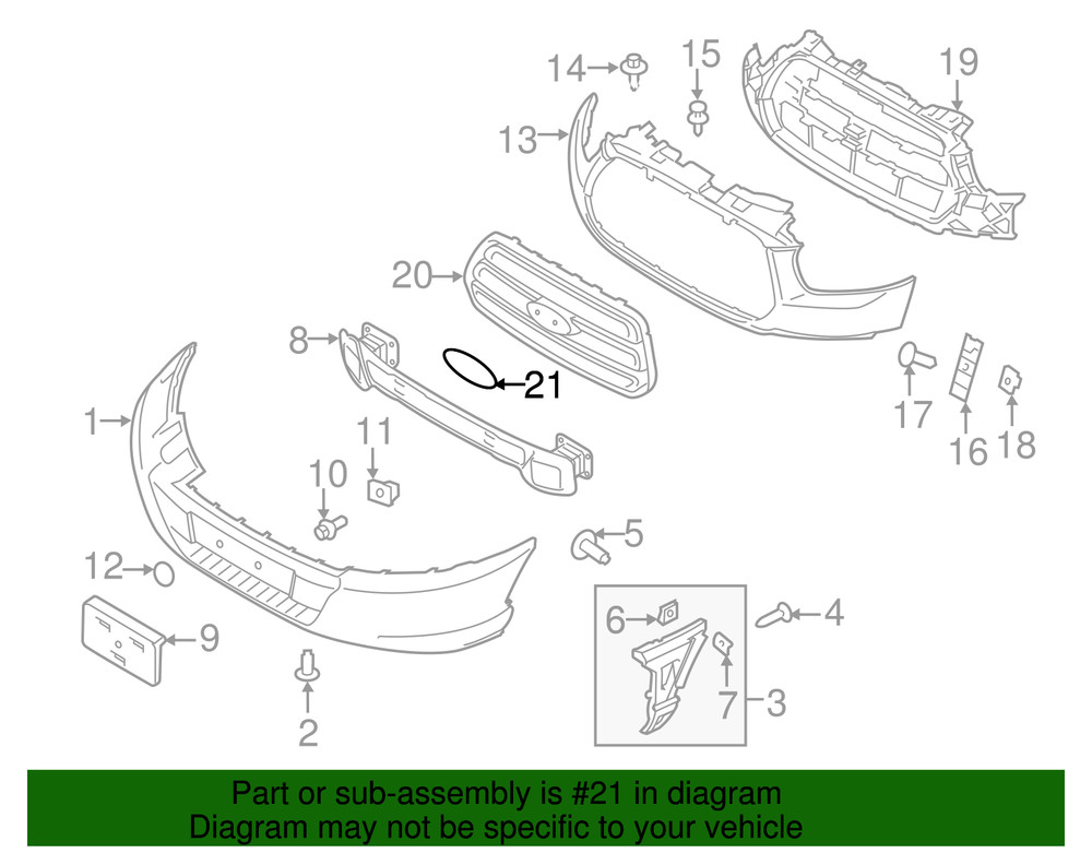 Genuine Ford Grille Emblem CK4Z8213A