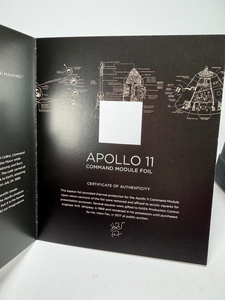 Apollo 11 Command Module Foil - Mission-Flown Material
