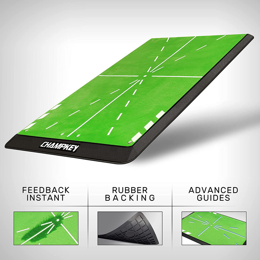 8" X 17" Premium Impact Golf Mat Upgraded Version | Path Feedback Golf Practi...
