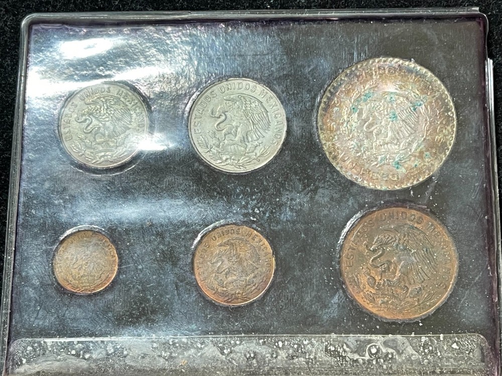 1964 Mexico 6 Coins Mint Set #2