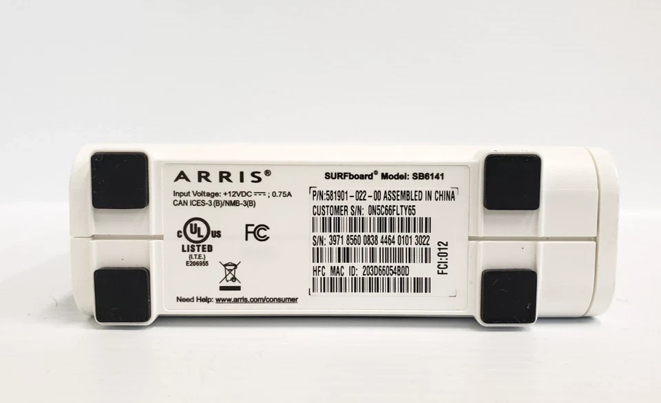 ARRIS SURFboard SB6141 Cable Modem - White