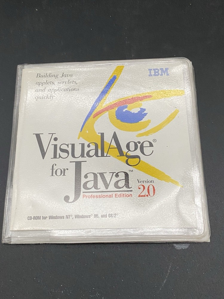 Visual Age for Java Enterprise Edition v2.0 IBM 2 CD Rom for 1998