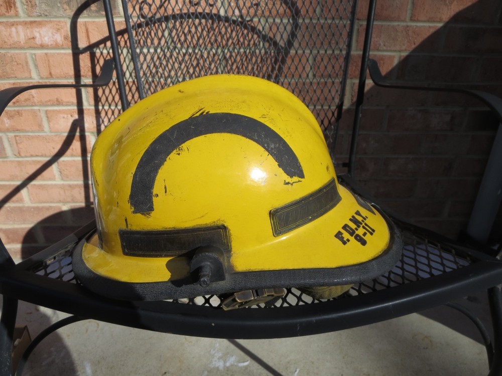 Used Yellow Fireman Helmit