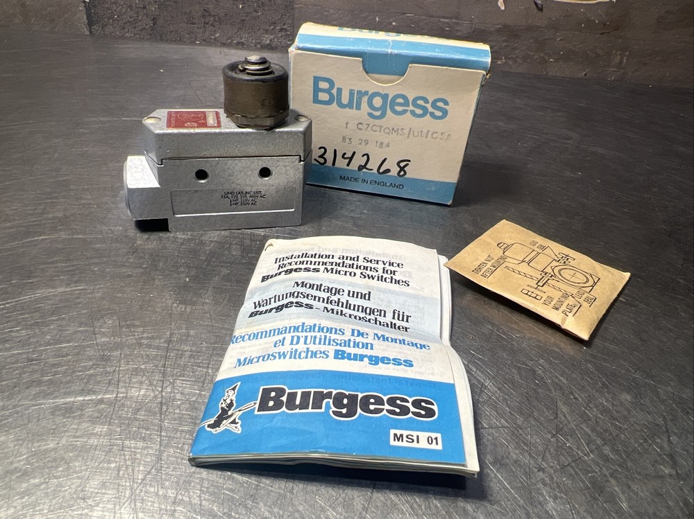 Nos Surplus Burgess C7CTQMS Microswitch