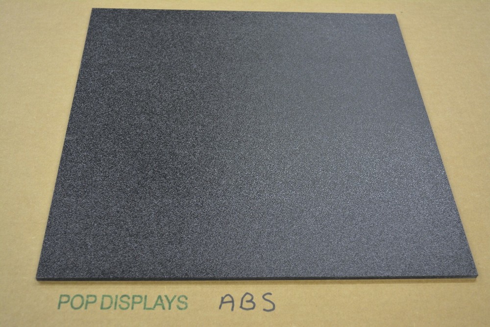 3/8" x 72" x 24" Black ABS Plastic Sheet