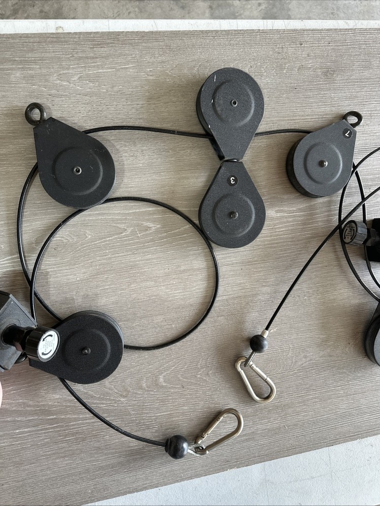 Bowflex Xtreme 2 Bowflex Cable Set 3.5" Pulleys Clips Locking Mounts