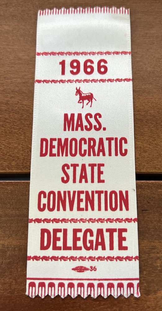 1966 Massachusetts State Convention Delegate Ribbon