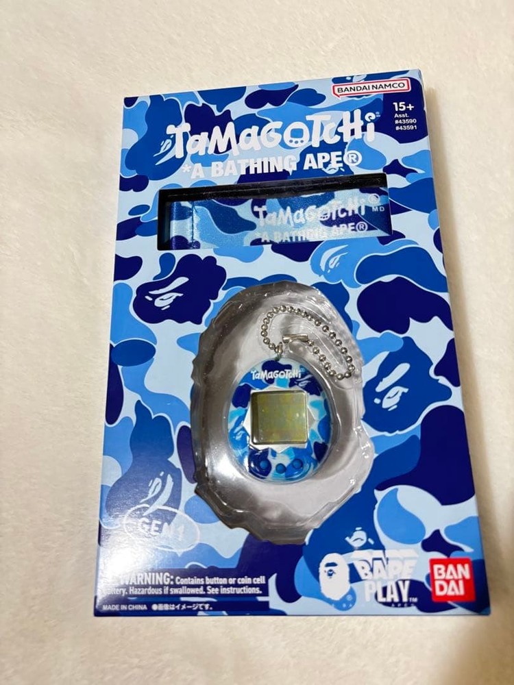 BAPE Tamagotchi blue camouflage