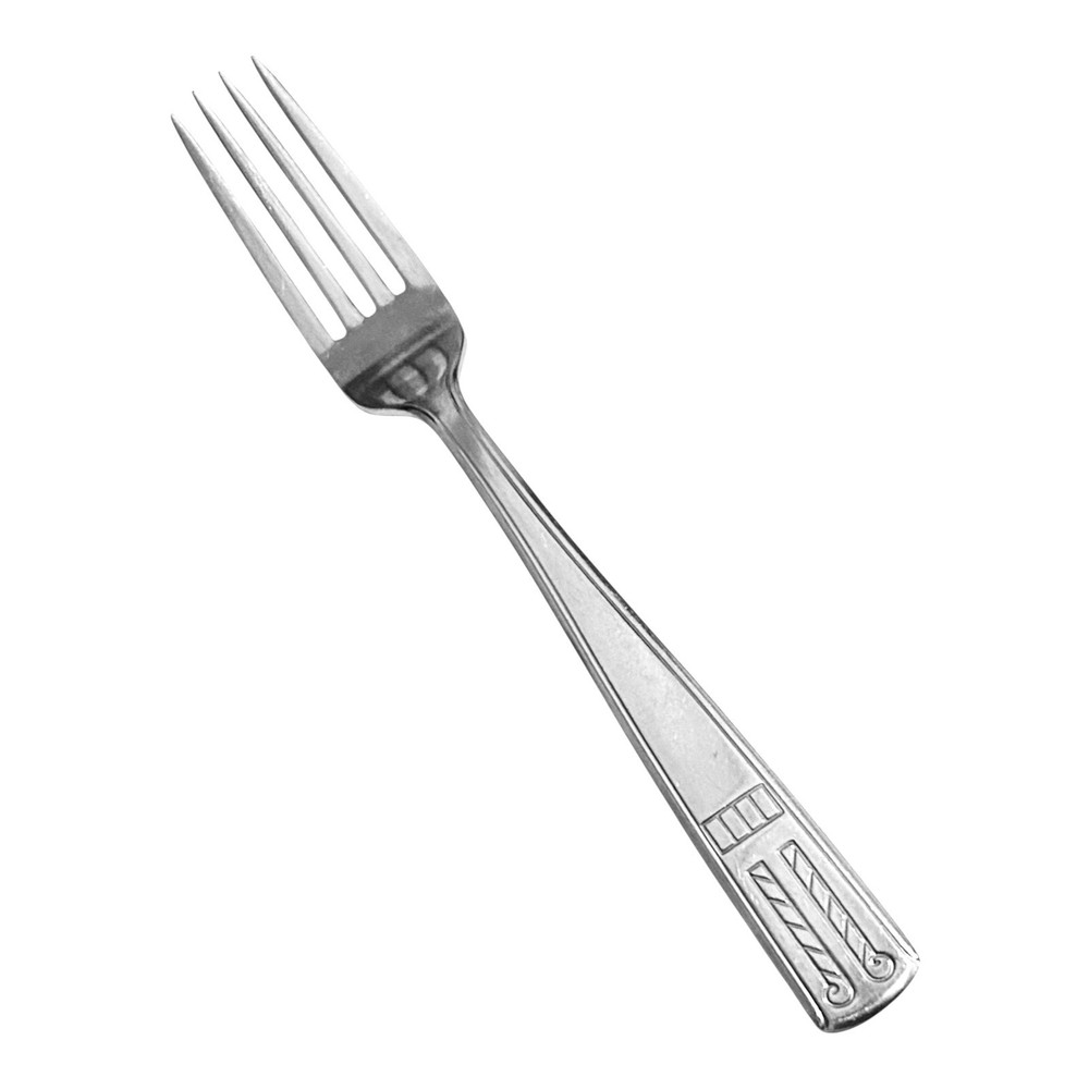 Providence ELEGANCE Stainless Silverware Geometric Glossy Flatware Dinner Fork