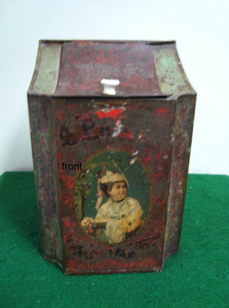Vintage  Victorian spice /tea  bin (item #1)